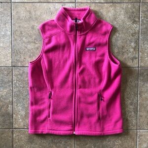 Vineyard Vines Pink Fleece Vest Sleeveless Jacket